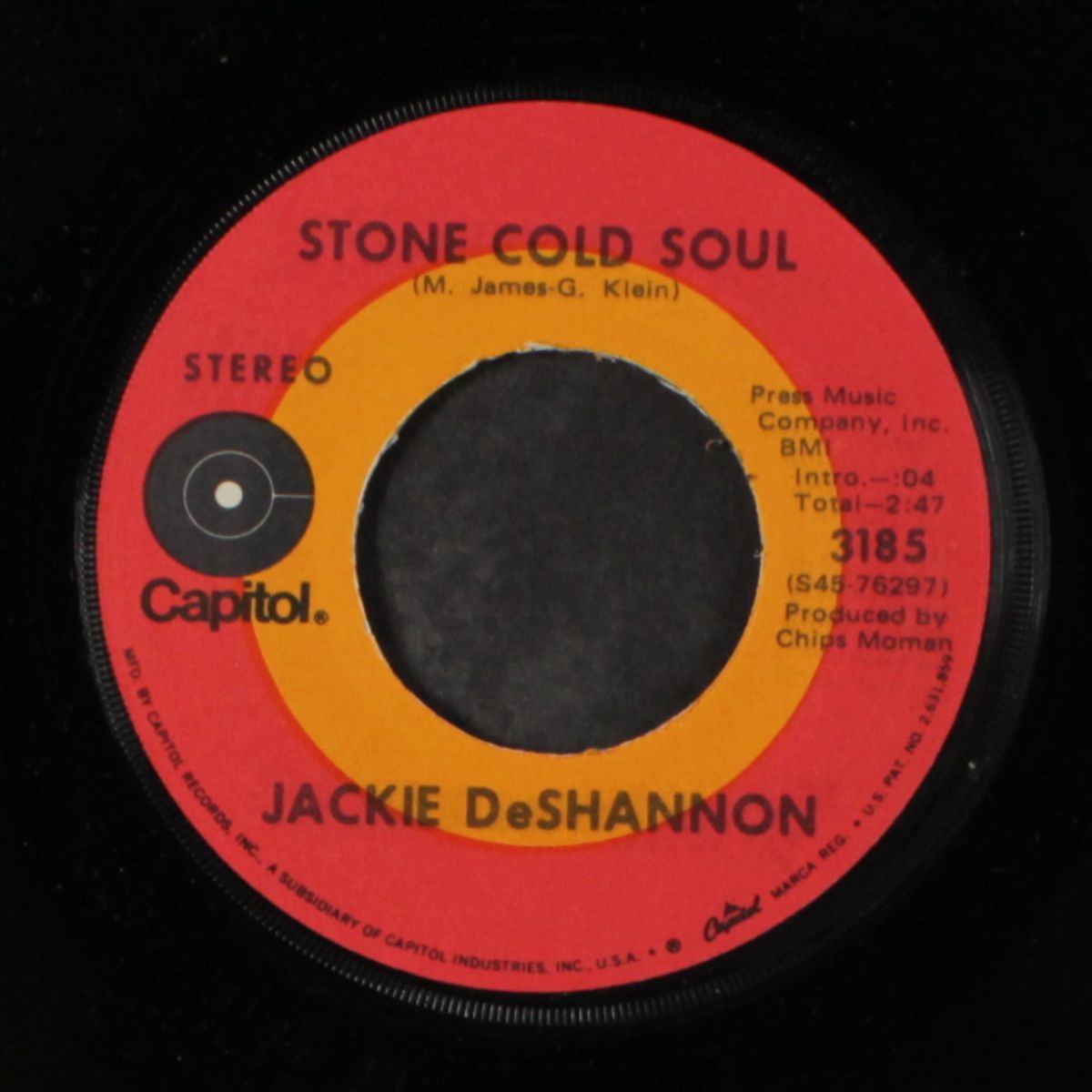 west virginia mine / stone cold soul by JACKIE DESHANNON