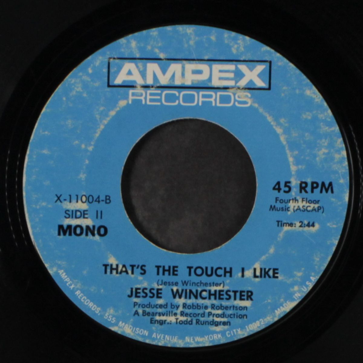 yankee lady / that's the touch i like by JESSE WINCHESTER
