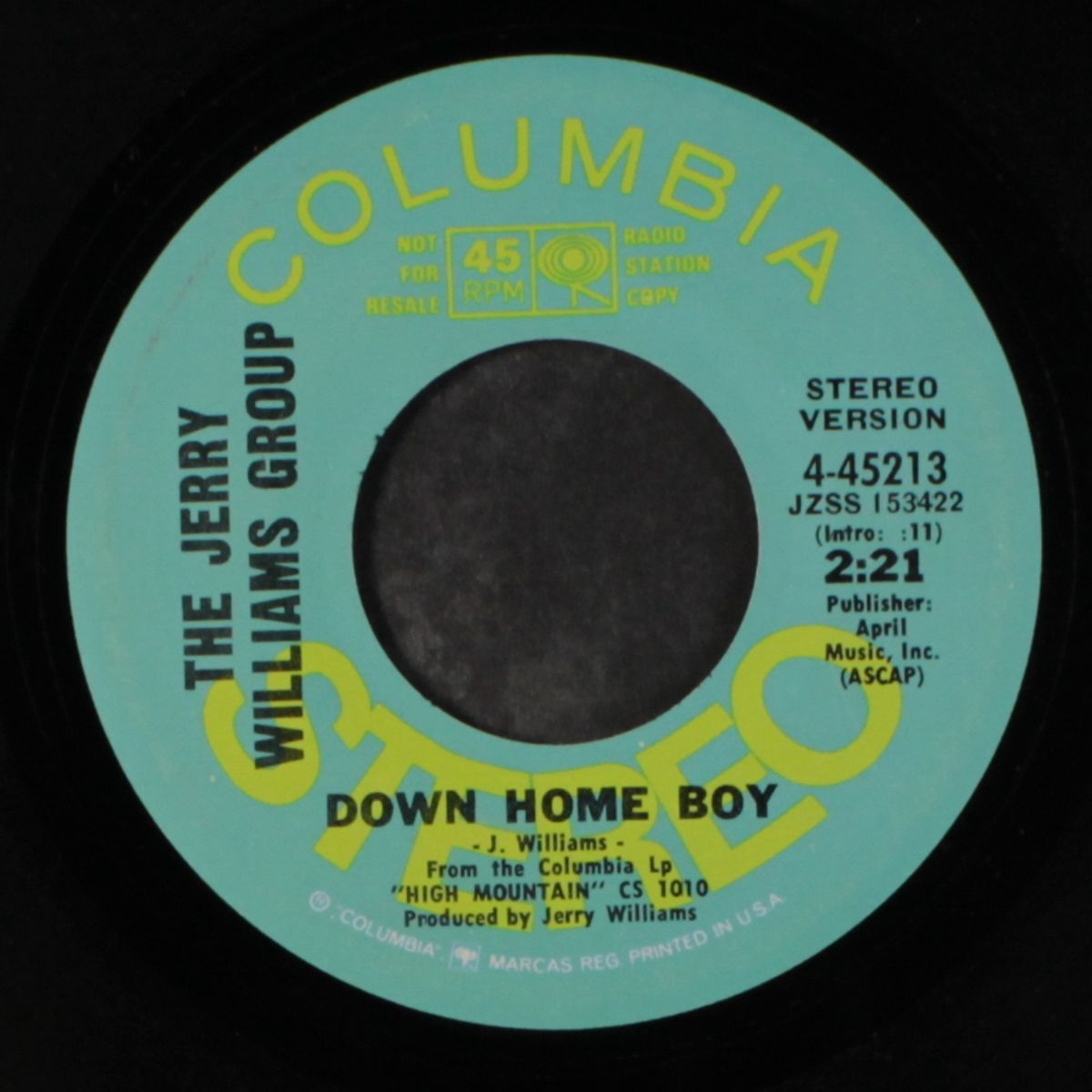 down home boy / mono by JERRY WILLIAMS GROUP