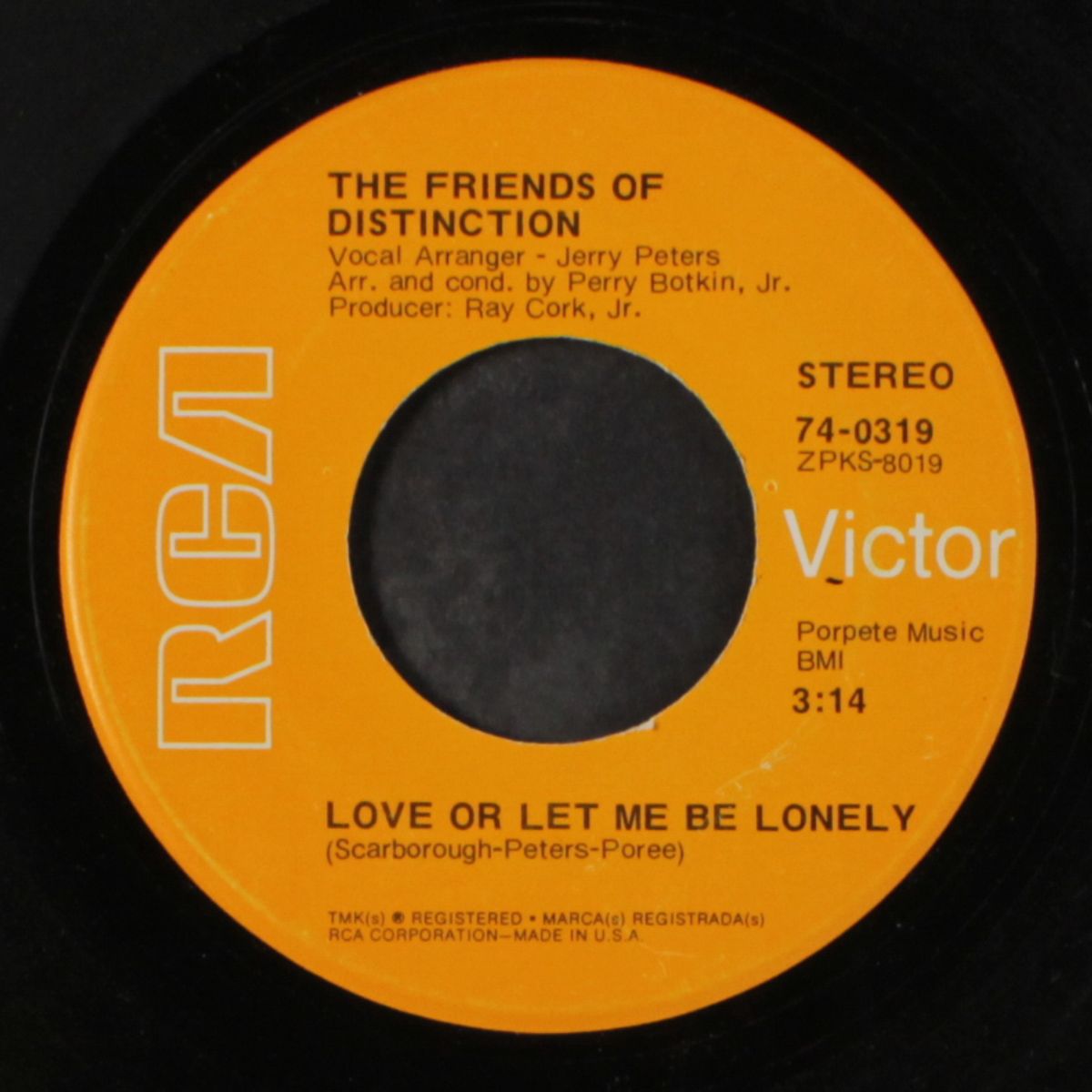 love or let me be lonely / this generation by FRIENDS OF DISTINCTION