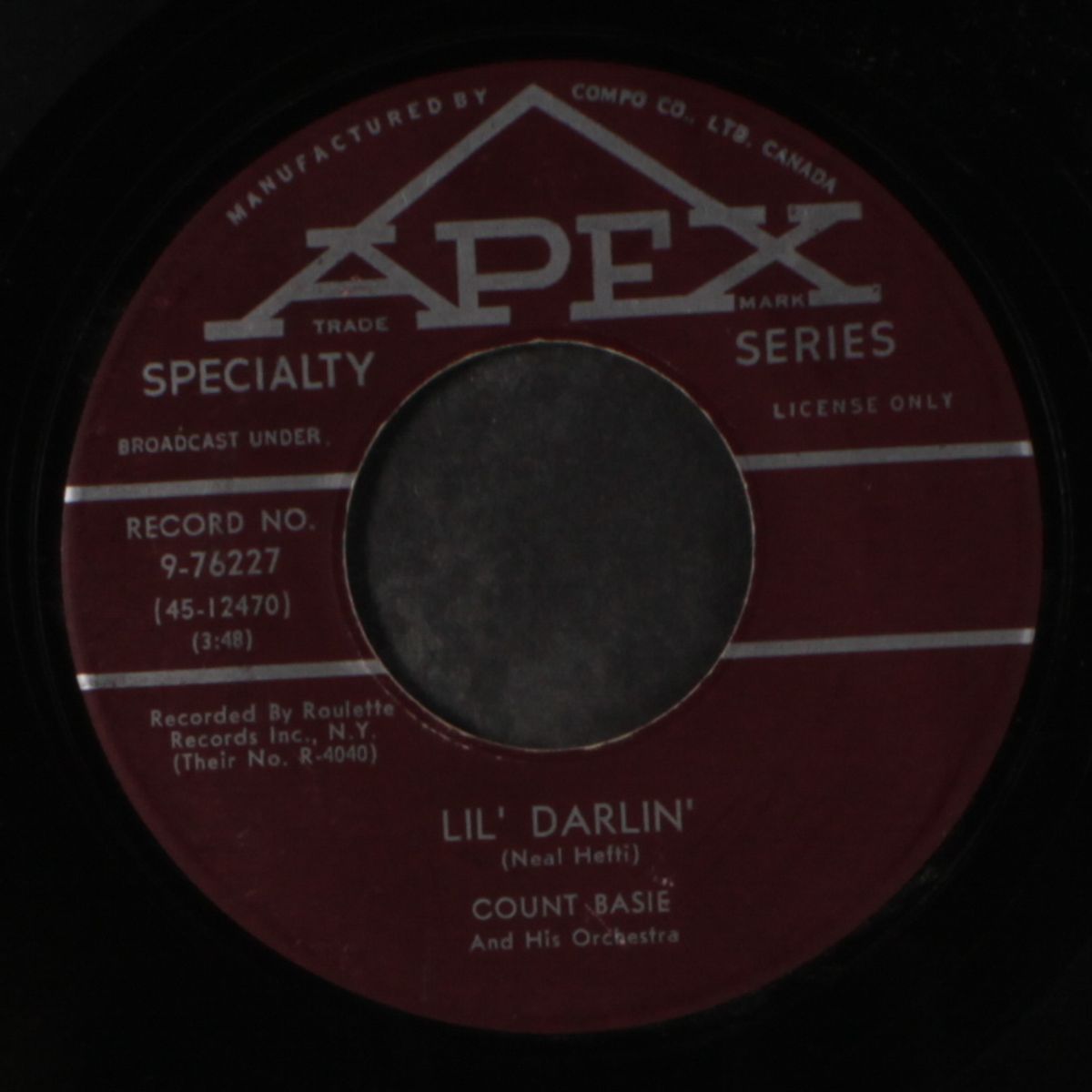 the kid from red bank / lil' darlin' by COUNT BASIE