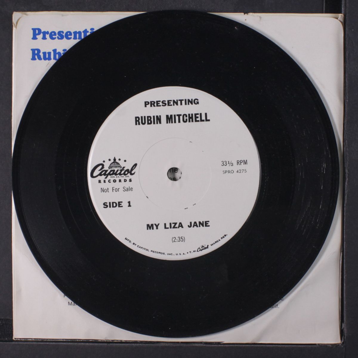 my liza jane / spanish eyes by RUBIN MITCHELL