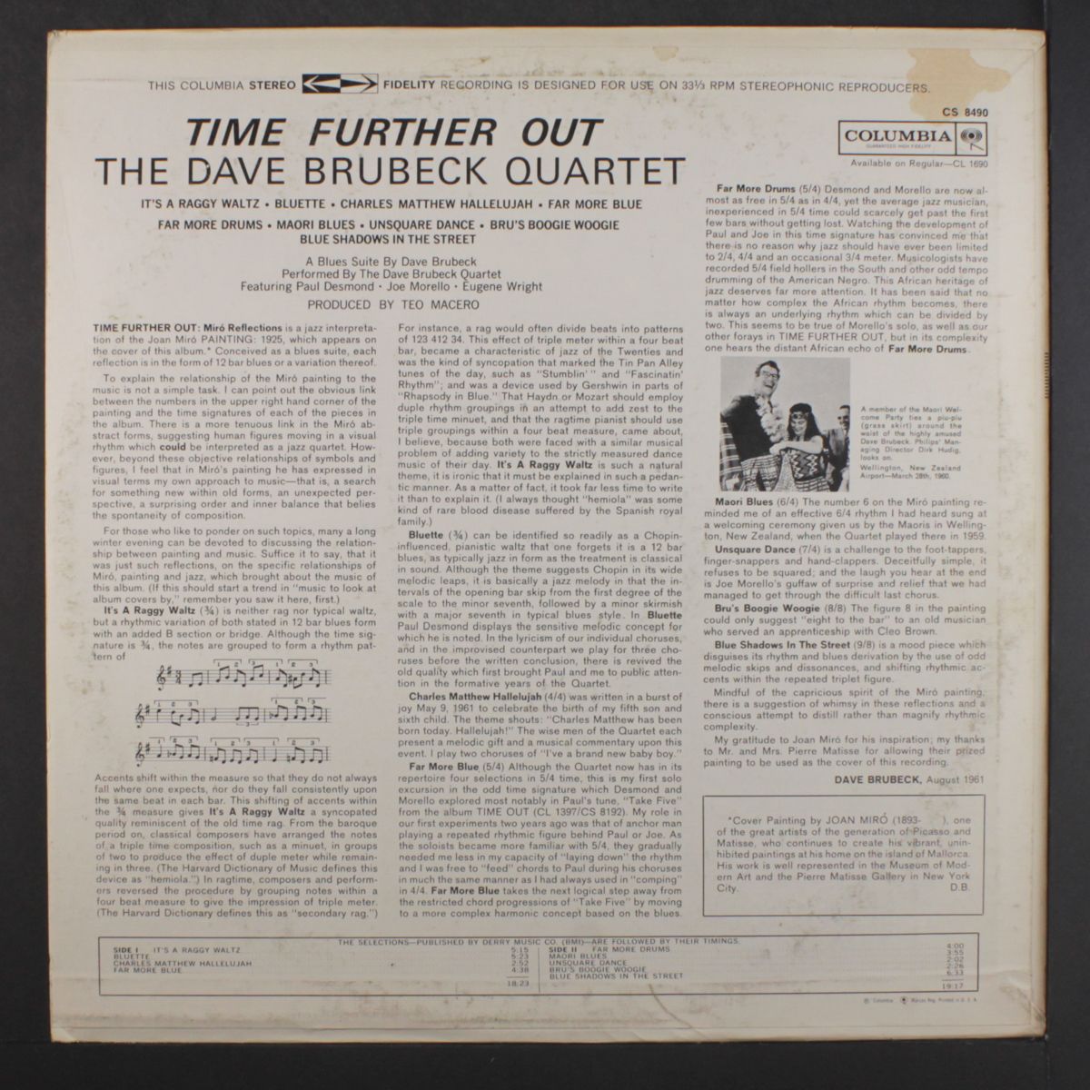 time further out by DAVE BRUBECK