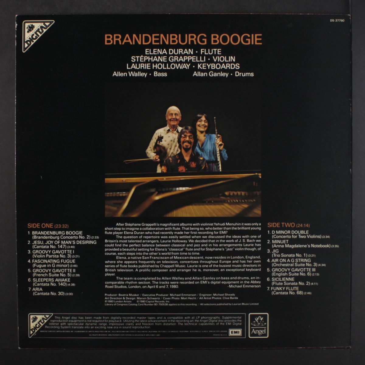 brandenburg boogie by ELENA DURAN, STEPHENE GRAPPELLI & LAURIE HOLLO
