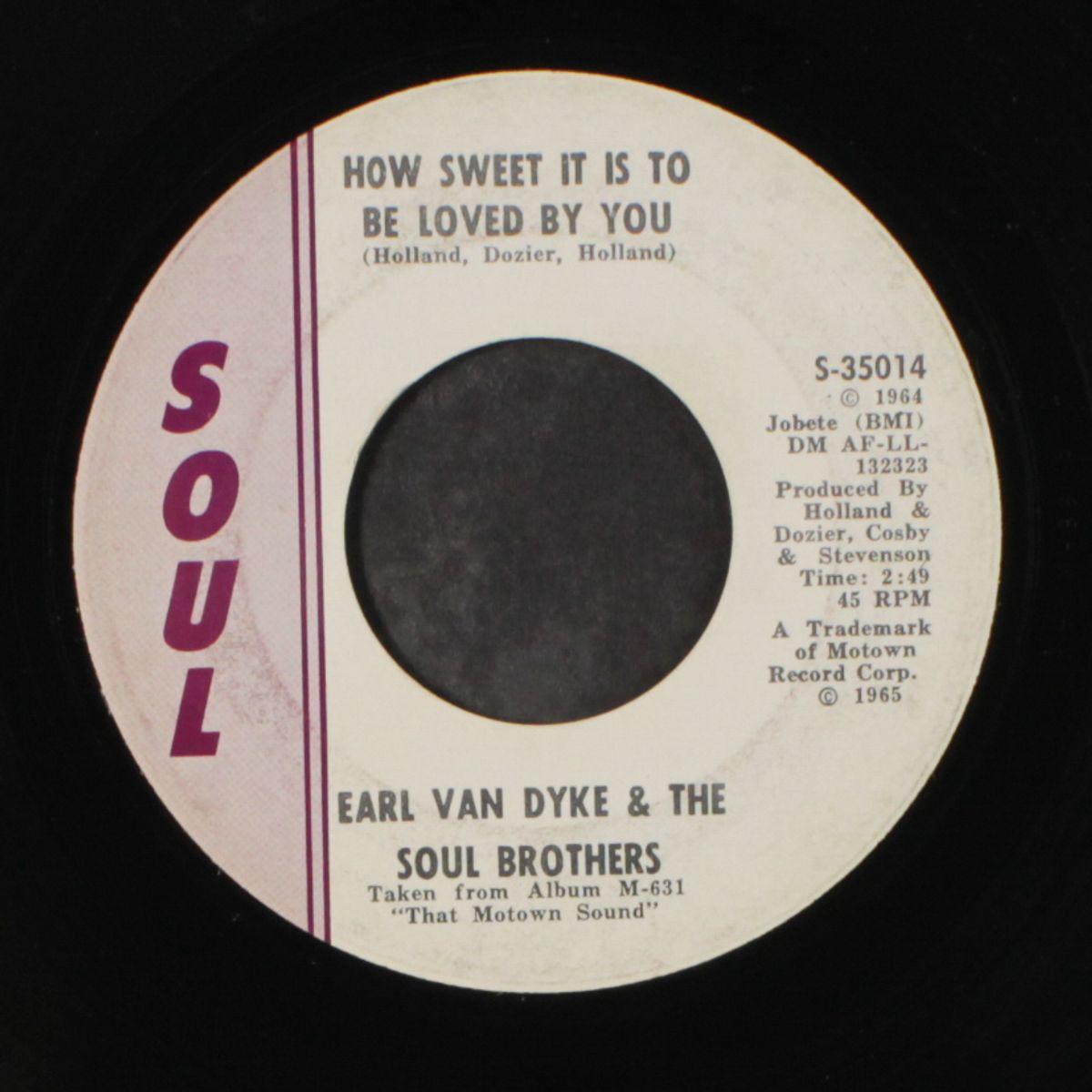 i can't help myself / how sweet it is to be loved by you by EARL VAN DYKE