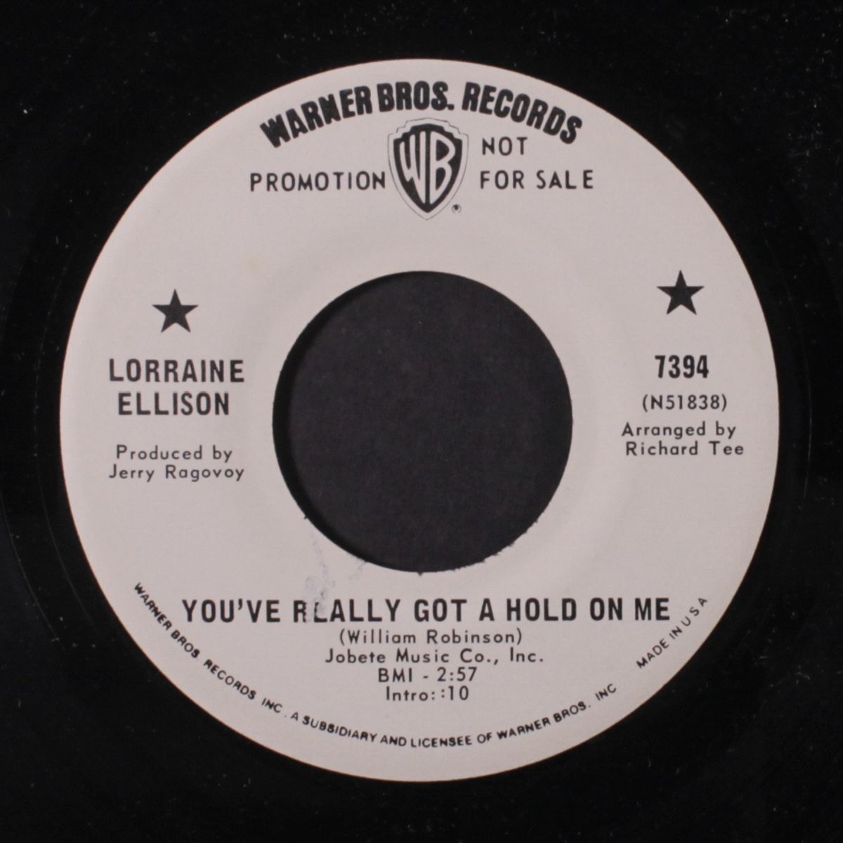 you've really got a hold on me / you don't know nothing about love by LORRAINE ELLISON