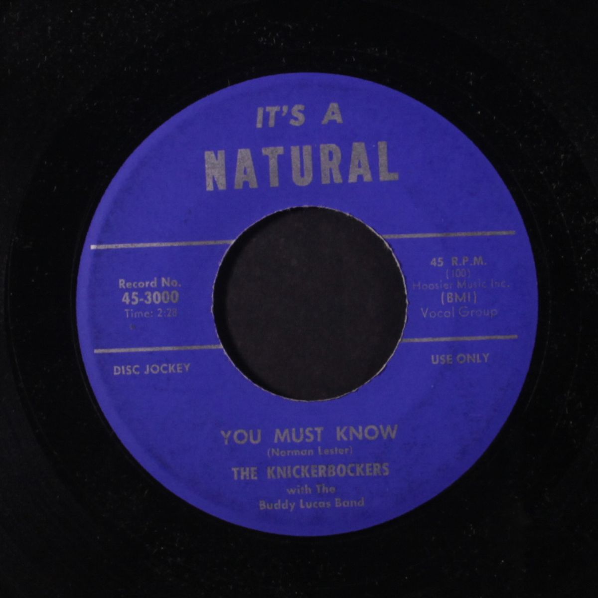 you must know / somewhere, somehow, sweetheart by KNICKERBOCKERS