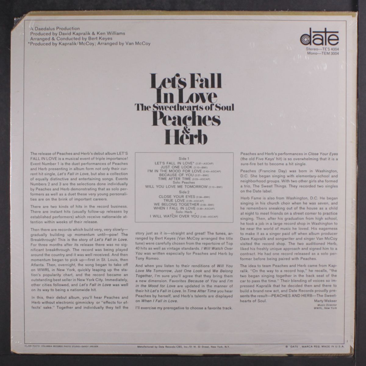 let's fall in love by PEACHES & HERB