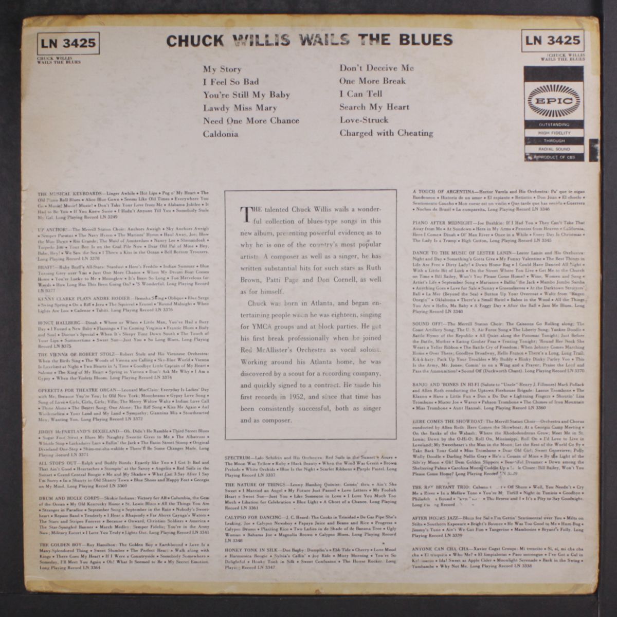 wails the blues by CHUCK WILLIS