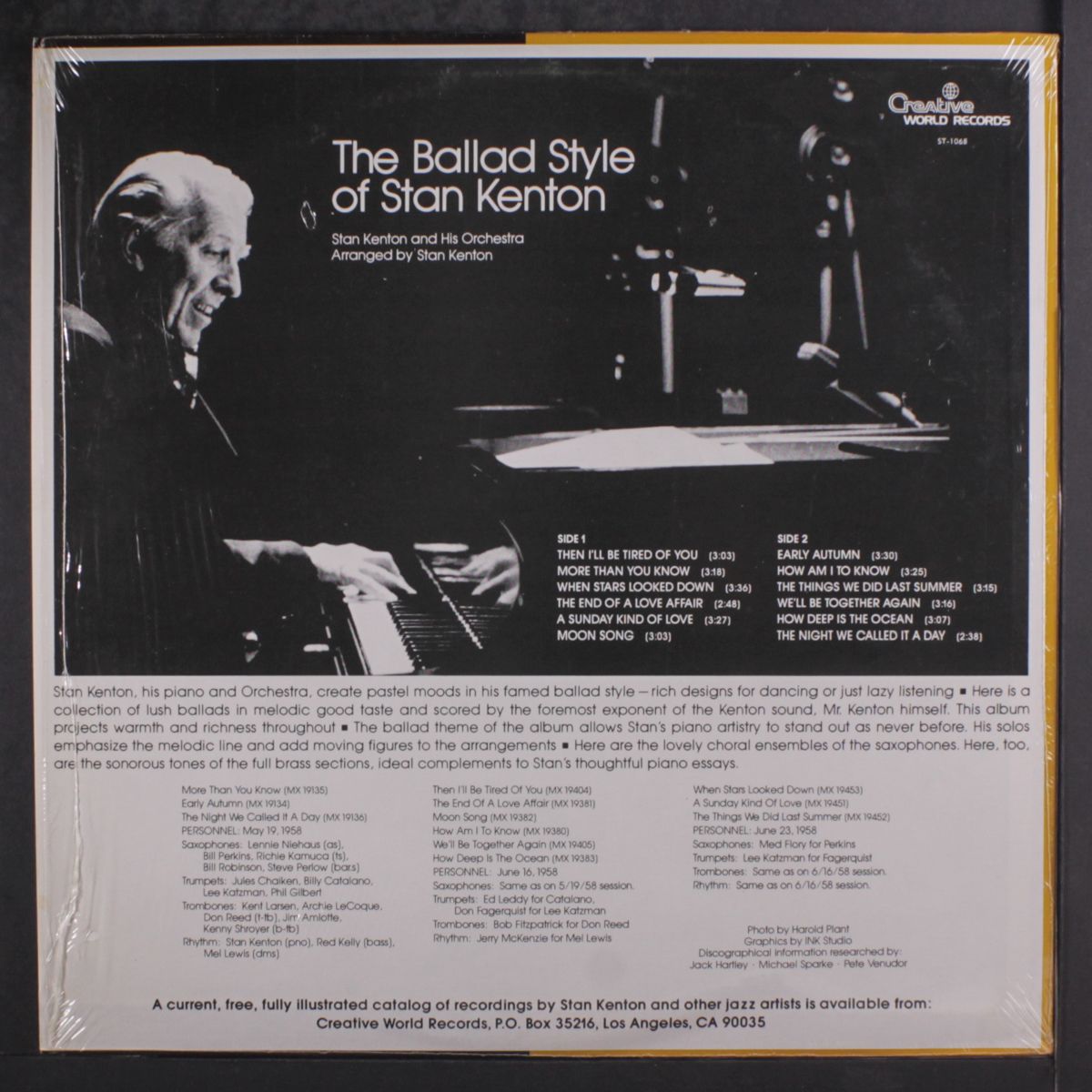 the ballad style of stan kenton by STAN KENTON
