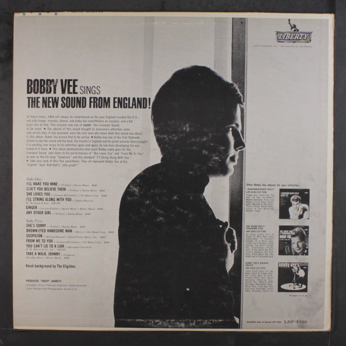 sings the new sound from england! by BOBBY VEE
