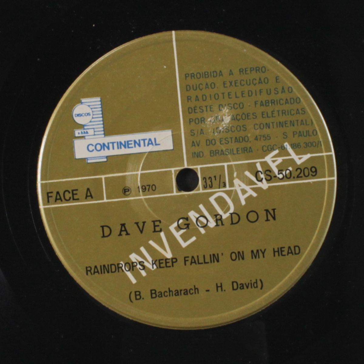 you will cry / raindrops keep falling on my head by DAVE GORDON