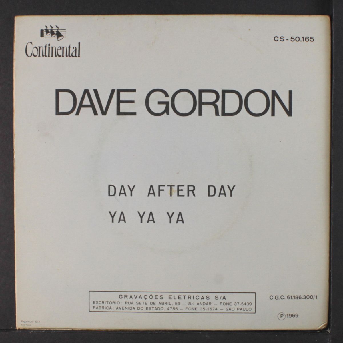day after day / ya ya ya by DAVE GORDON