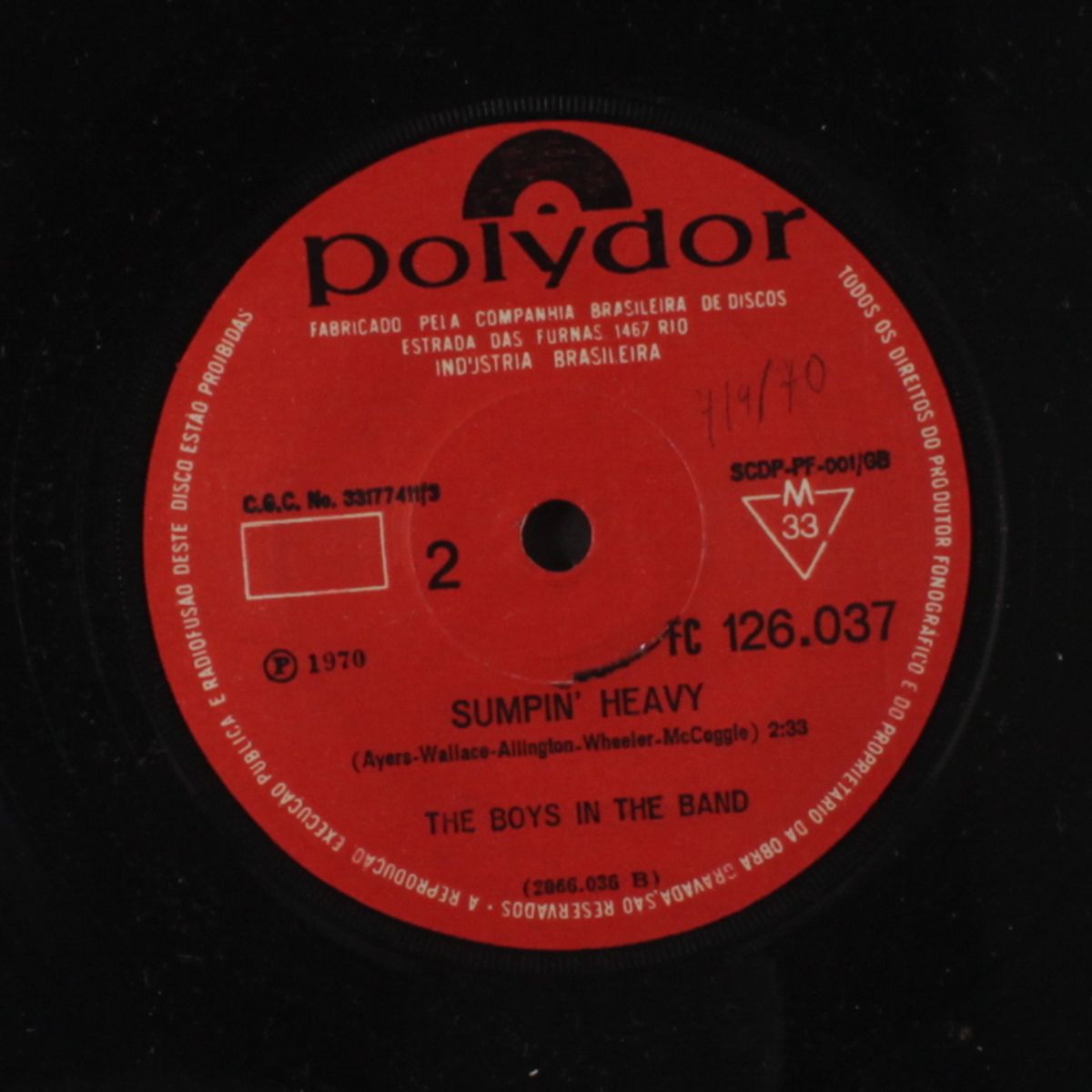 the boys in the band / sumpin' heavy by BOYS IN THE BAND