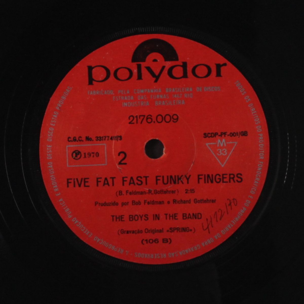 money music / five fat fast funky fingers by BOYS IN THE BAND