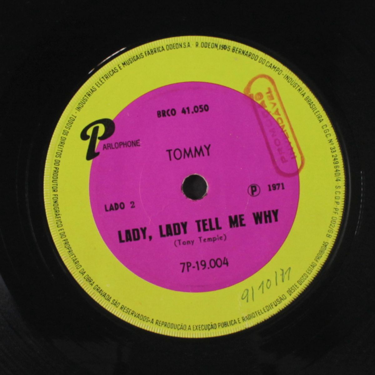 the city lights / lady, lady tell me why by TOMMY