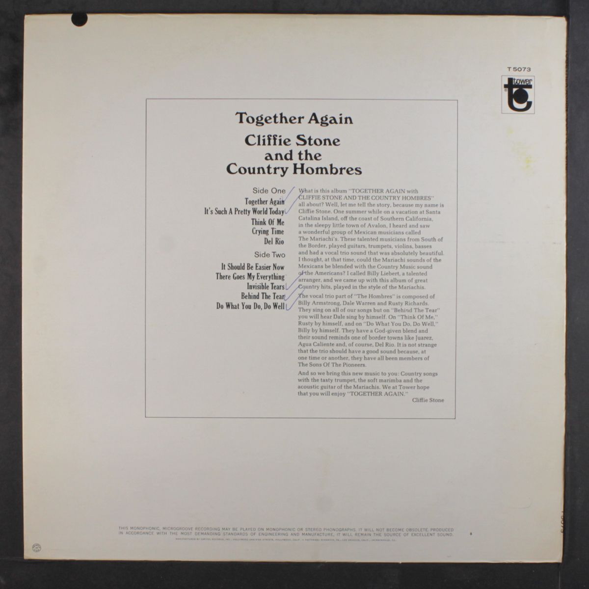 together again by CLIFFIE STONE