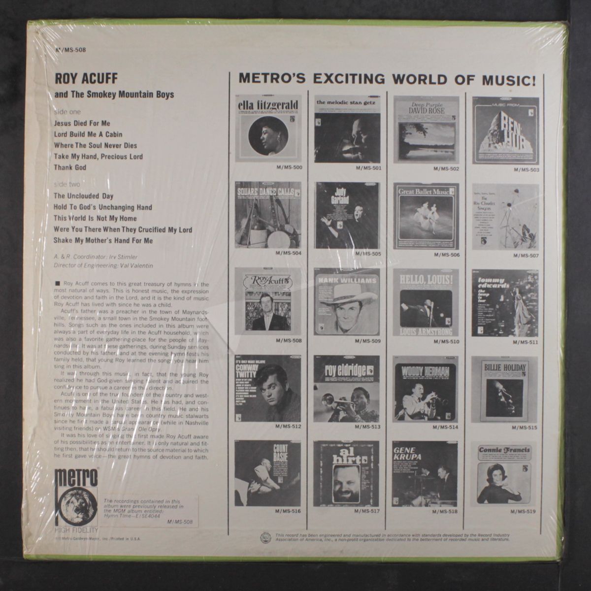 roy acuff by ROY ACUFF