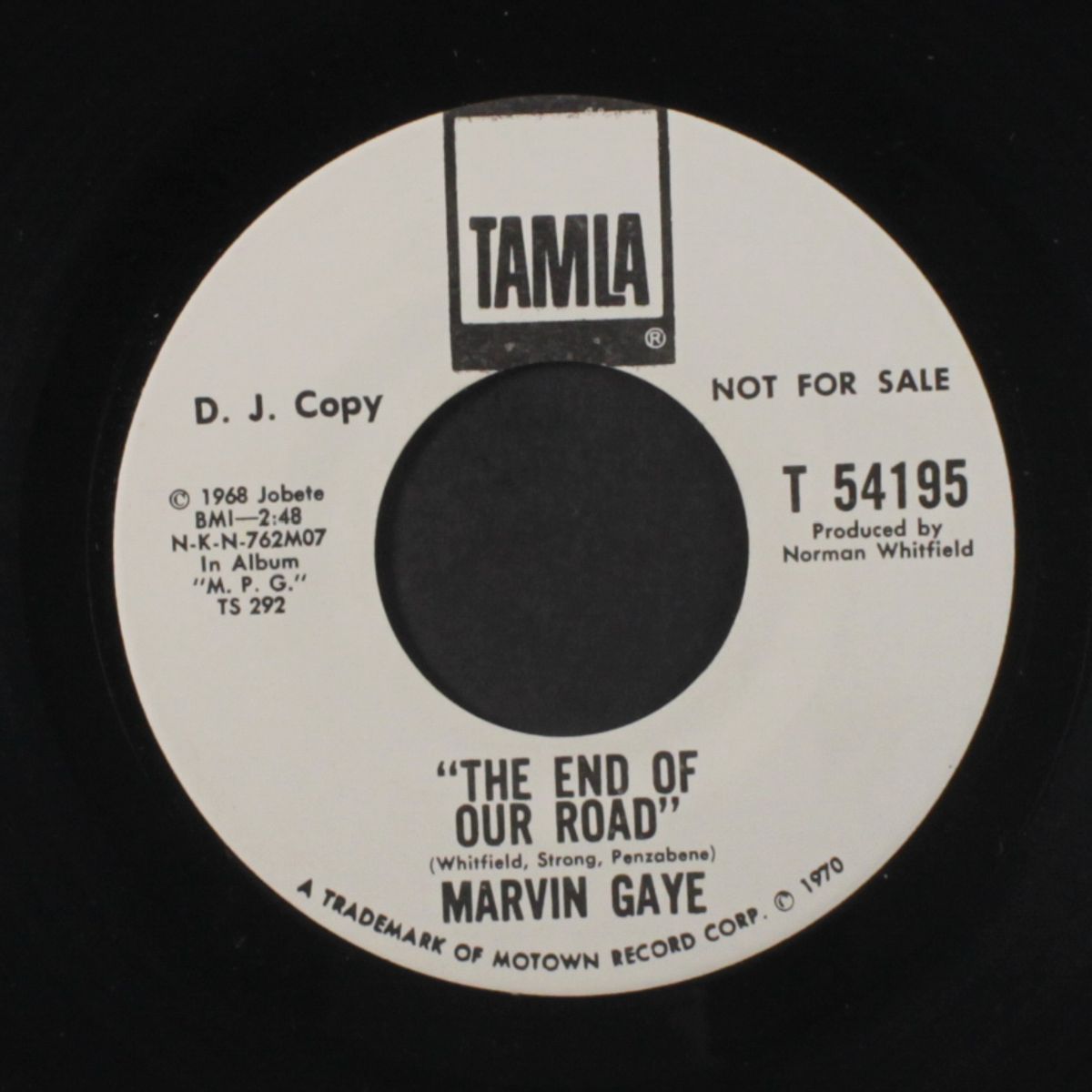 the end of our road / same by MARVIN GAYE