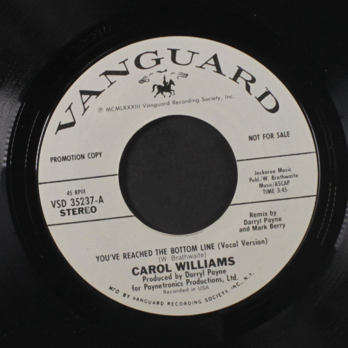 you've reached the bottom line / instro by CAROL WILLIAMS