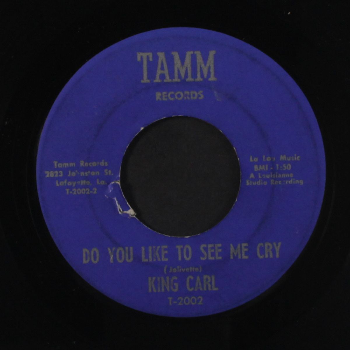 just because / do you like to see me cry by KING CARL