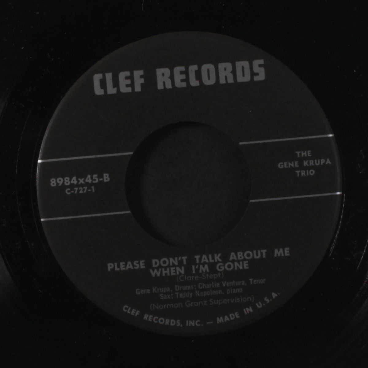 please don't talk about me when i'm gone by GENE KRUPA