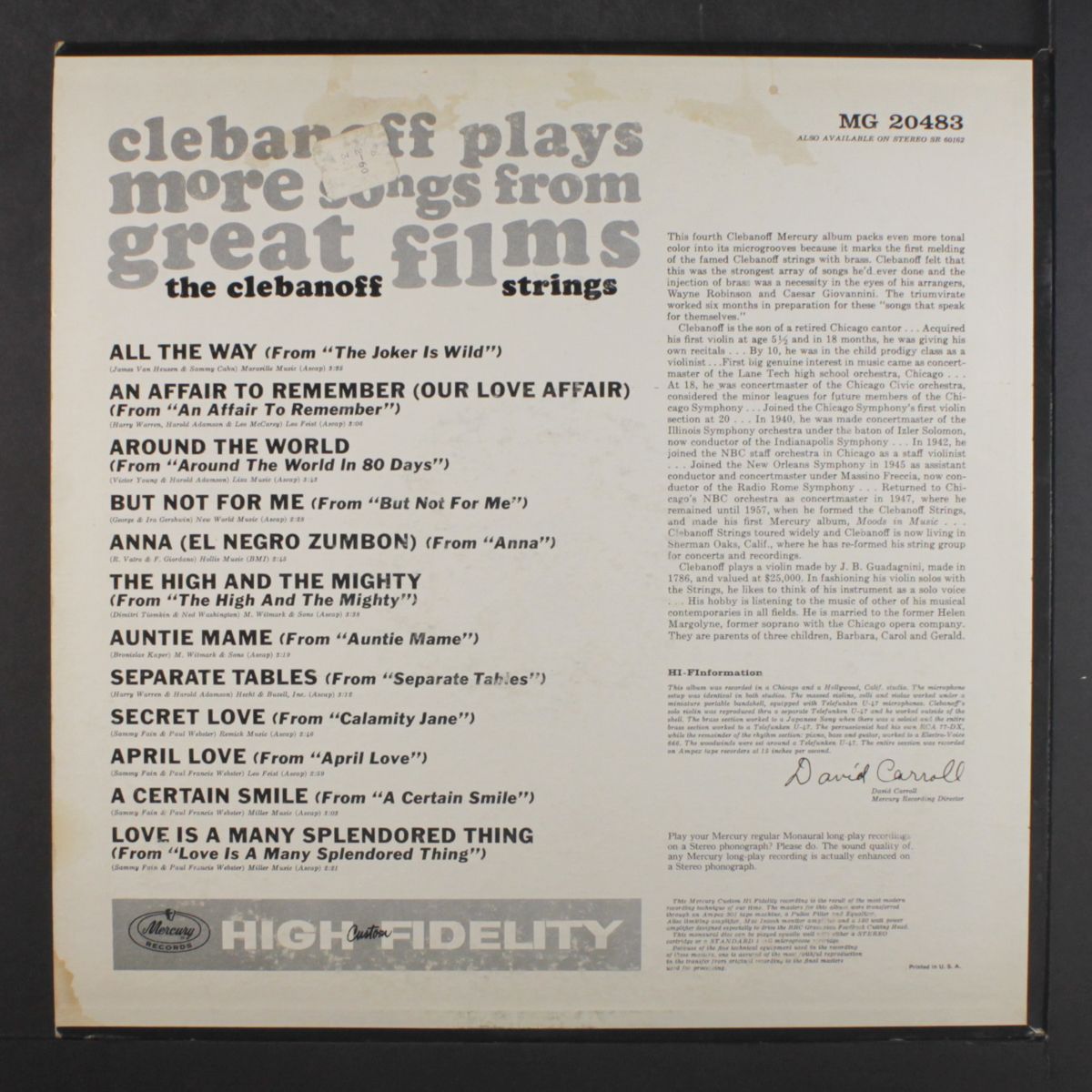 more songs from great films by CLEBANOFF
