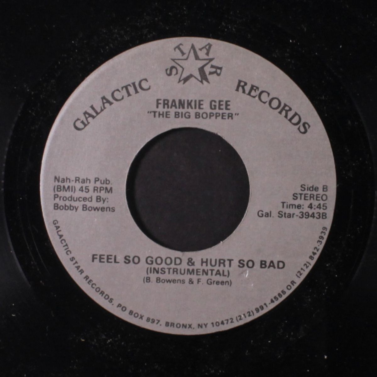 feel so good & hurt so bad / instrumental by FRANKIE GEE