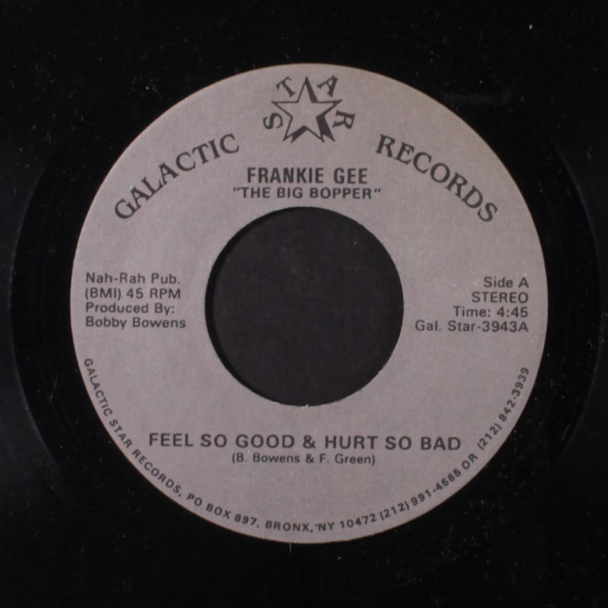 feel so good & hurt so bad / instrumental by FRANKIE GEE