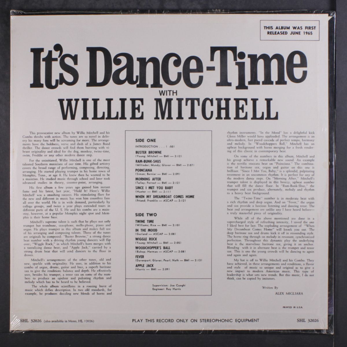 it's dance time by WILLIE MITCHELL