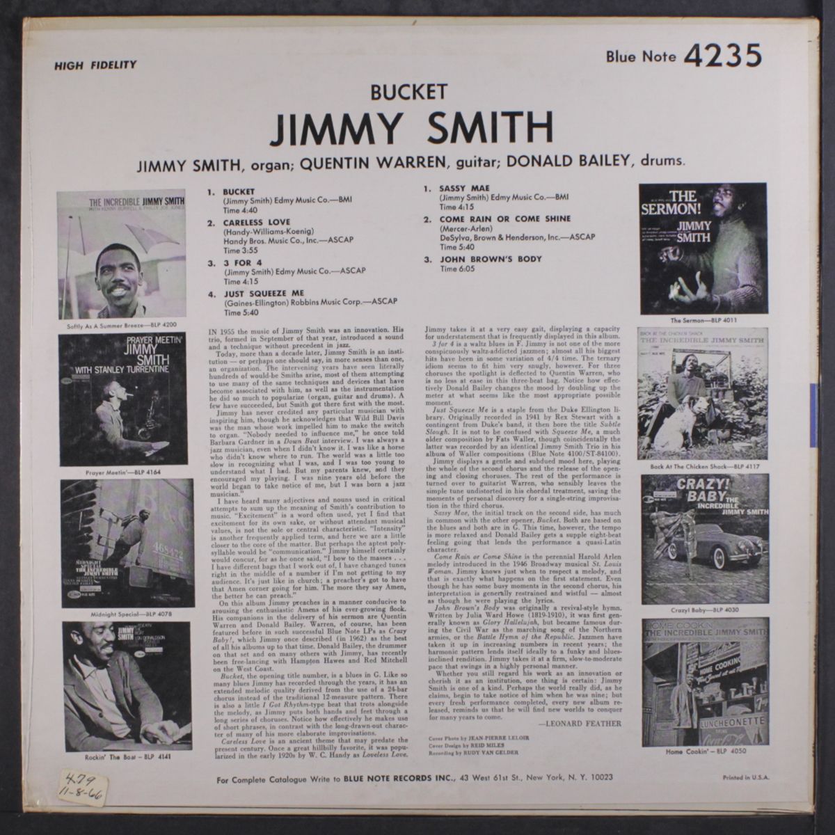 bucket by JIMMY SMITH