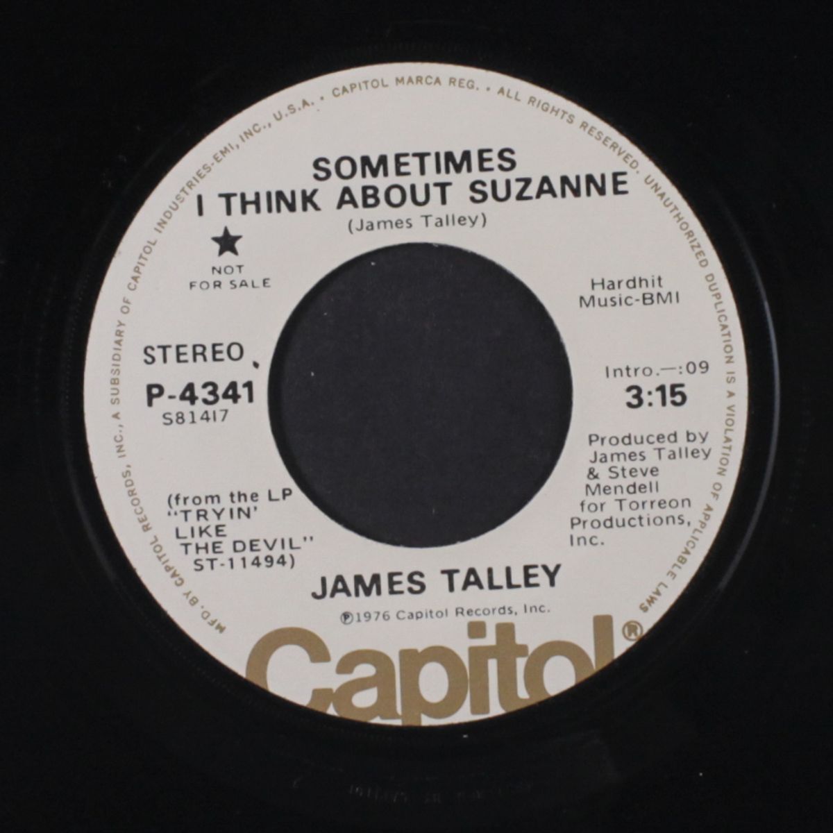 sometimes i think about suzanne / daddy's song by JAMES TALLEY