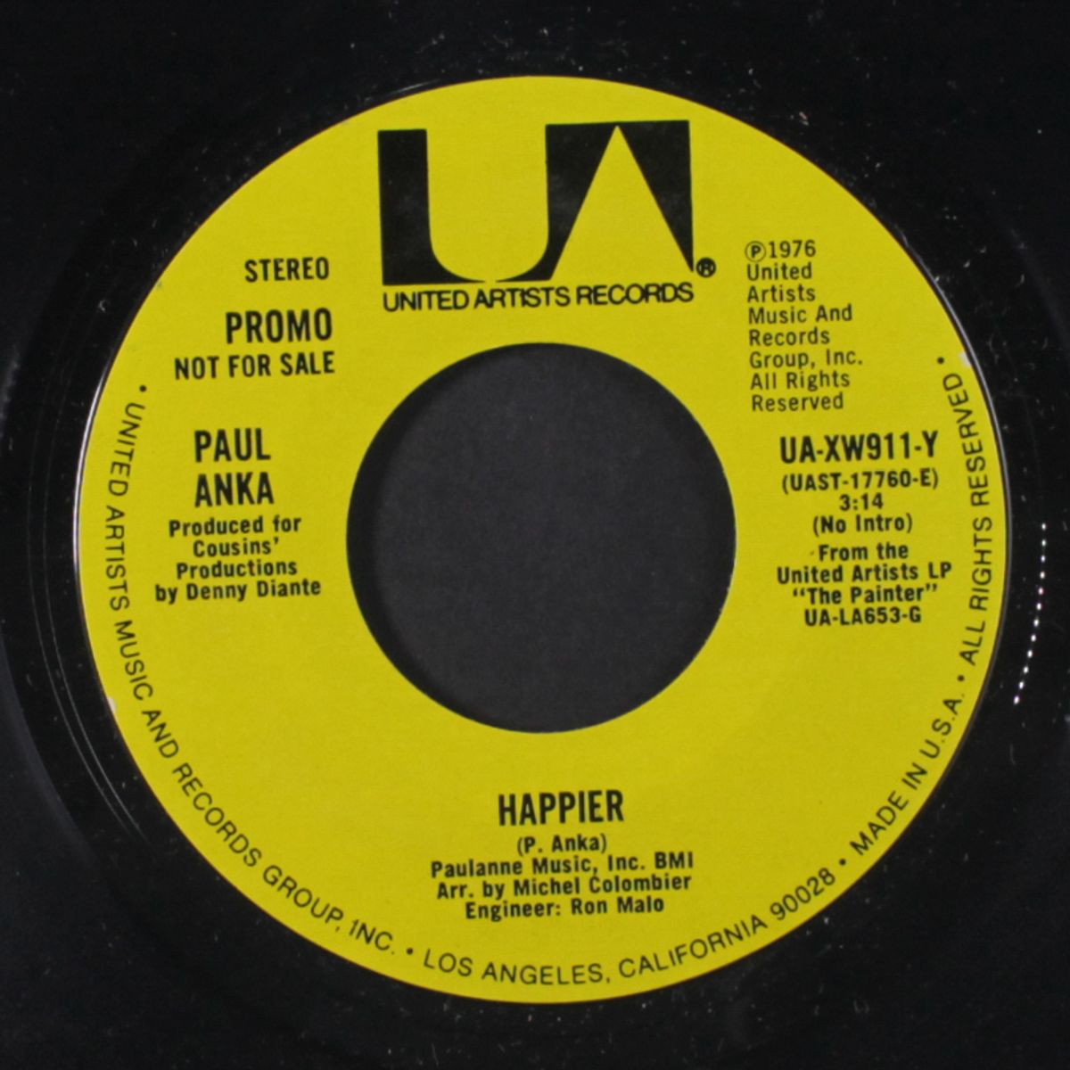 happier / mono by PAUL ANKA