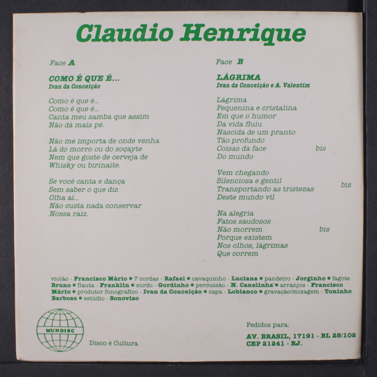 como e que e . . . / lagrima by CLAUDIO HENRIQUE