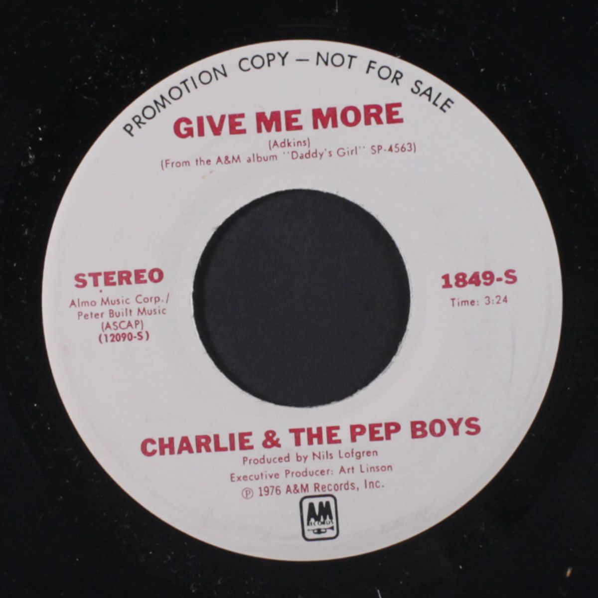 give me more / mono by CHARLIE & THE PEP BOYS