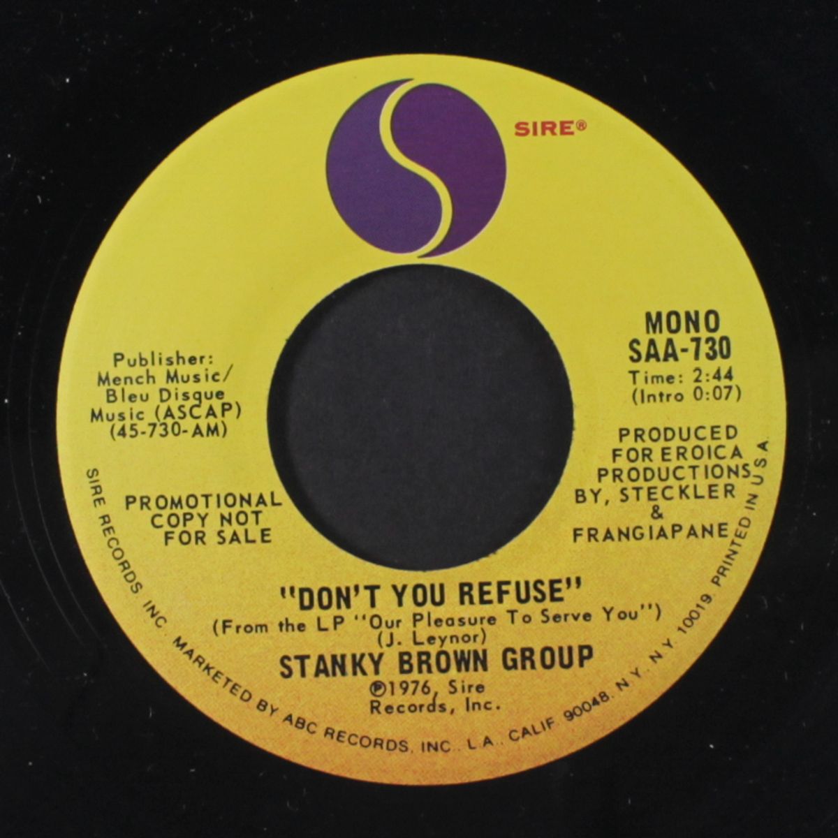 don't you refuse / mono by STANKY BROWN GROUP
