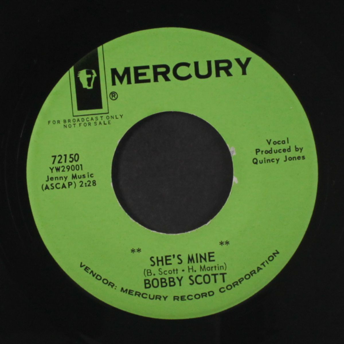 it's real / she's mine by BOBBY SCOTT
