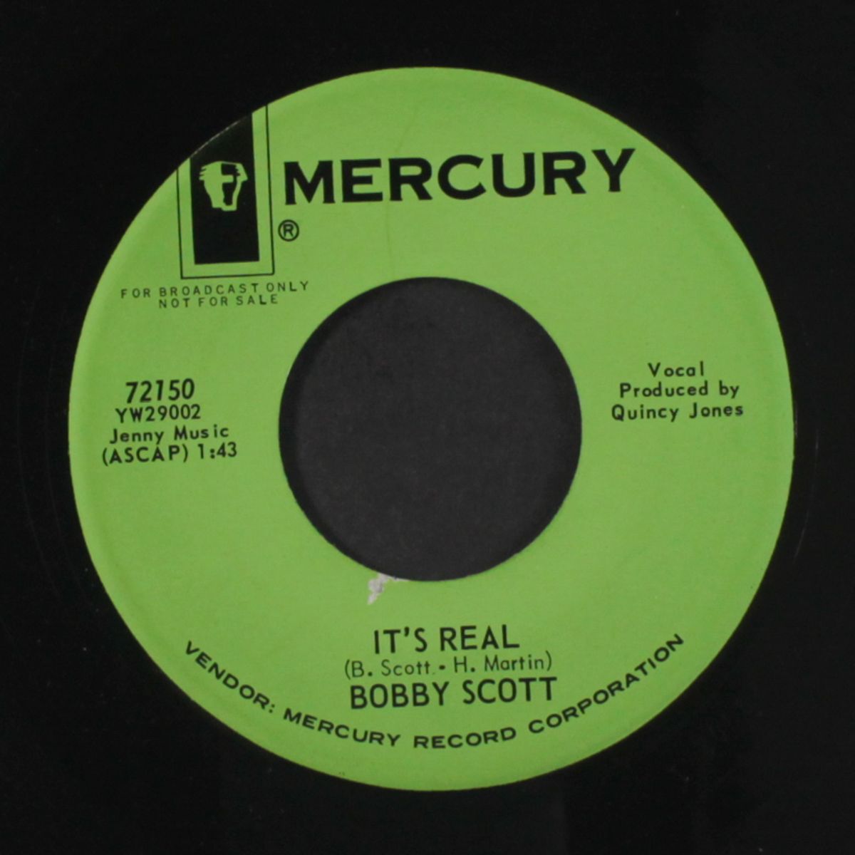 it's real / she's mine by BOBBY SCOTT