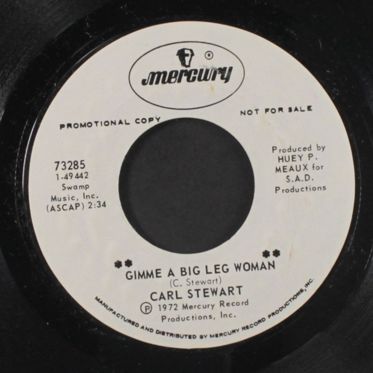 gimme a big leg woman / ain't going back to that by CARL STEWART