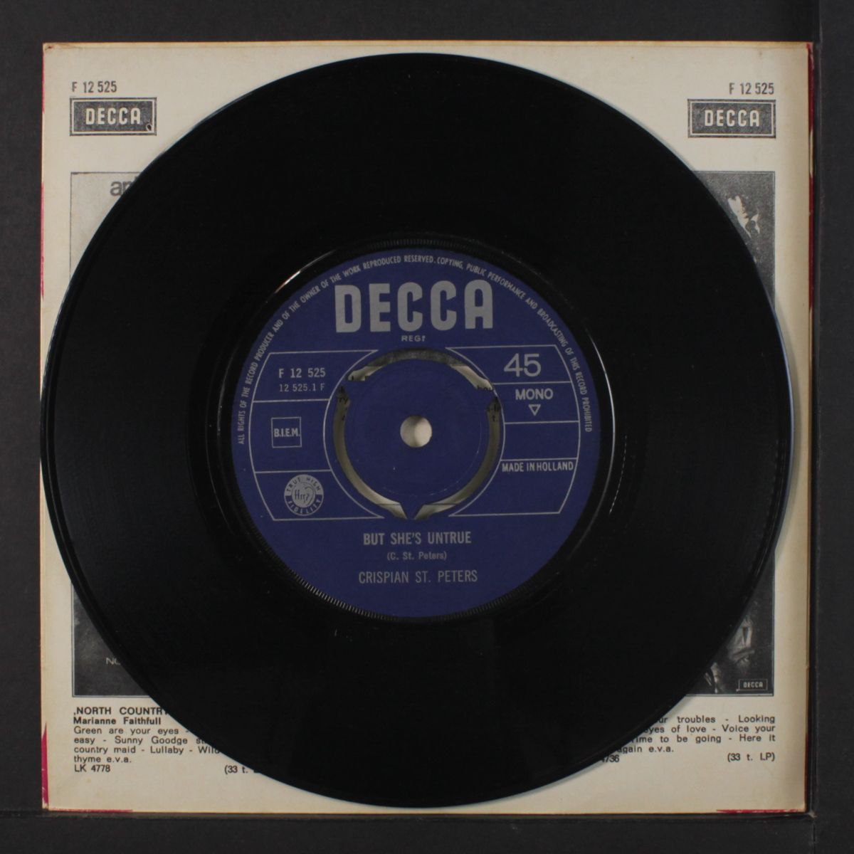 but she's untrue / your ever changin' mind by CRISPIAN ST. PETERS