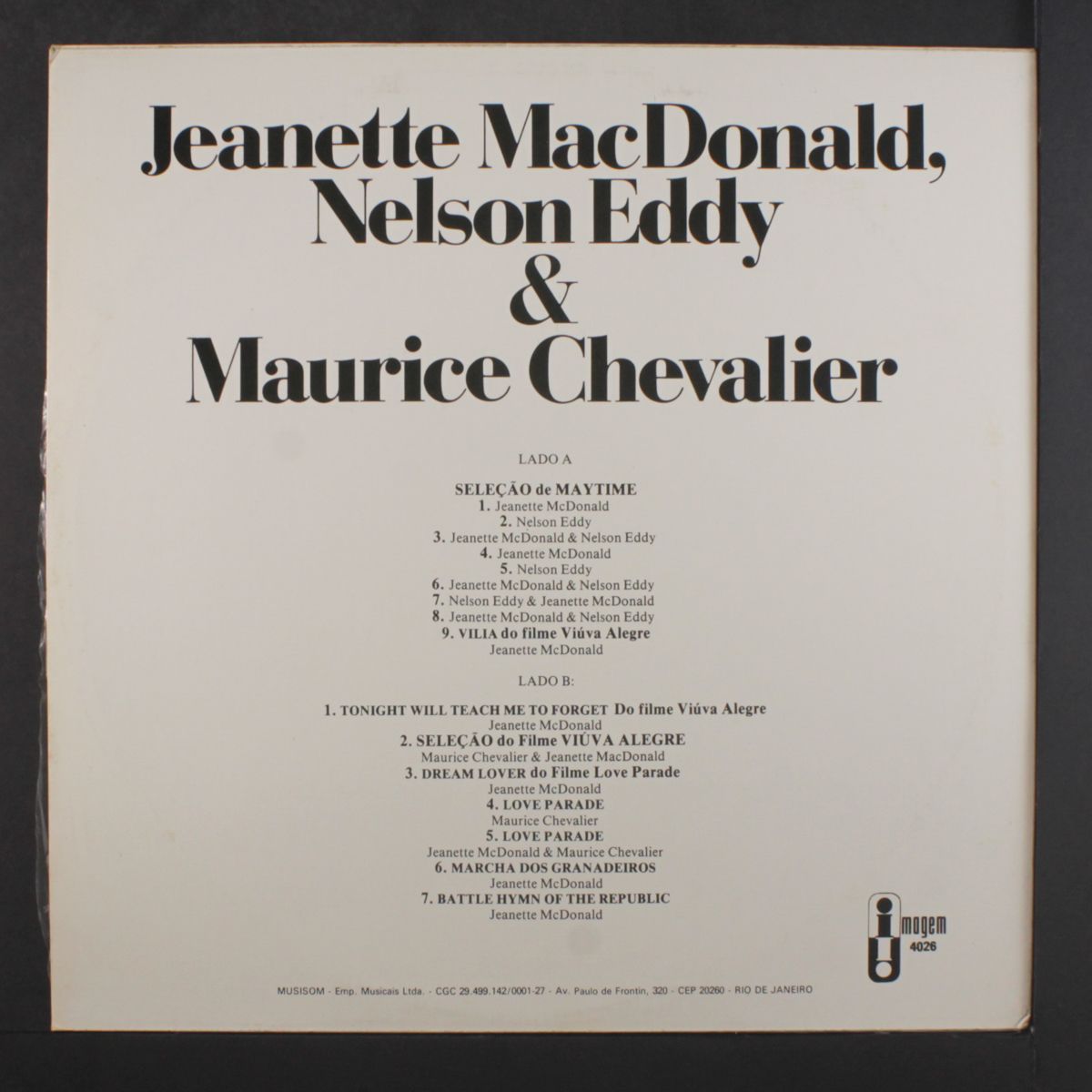 with maurice chevalier by JEANETTE MACDONALD & NELSON EDDY