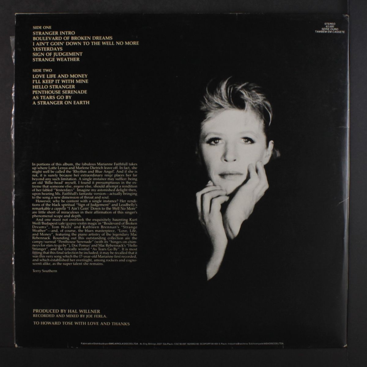 strange weather by MARIANNE FAITHFULL