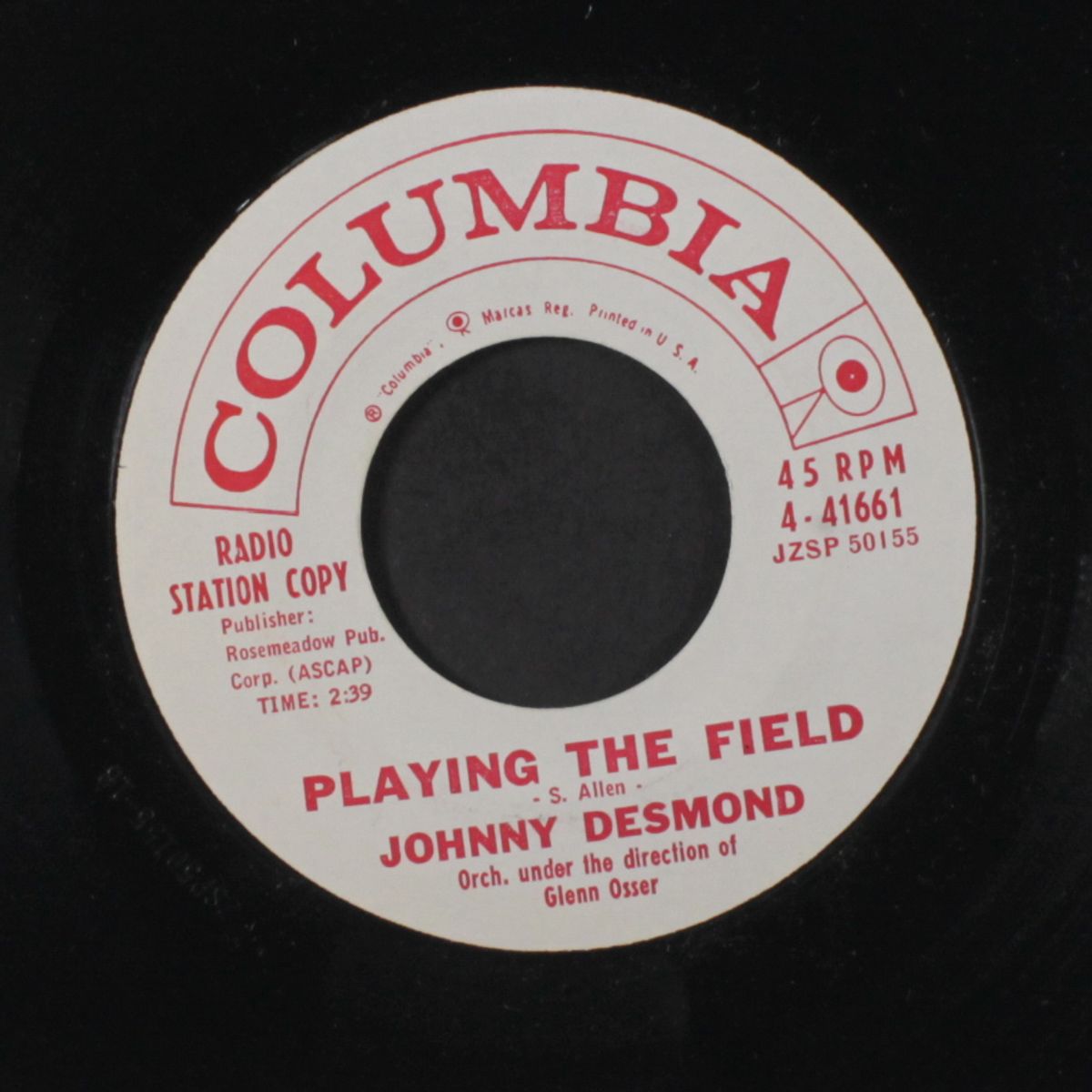 hawk / playing the field by JOHNNY DESMOND