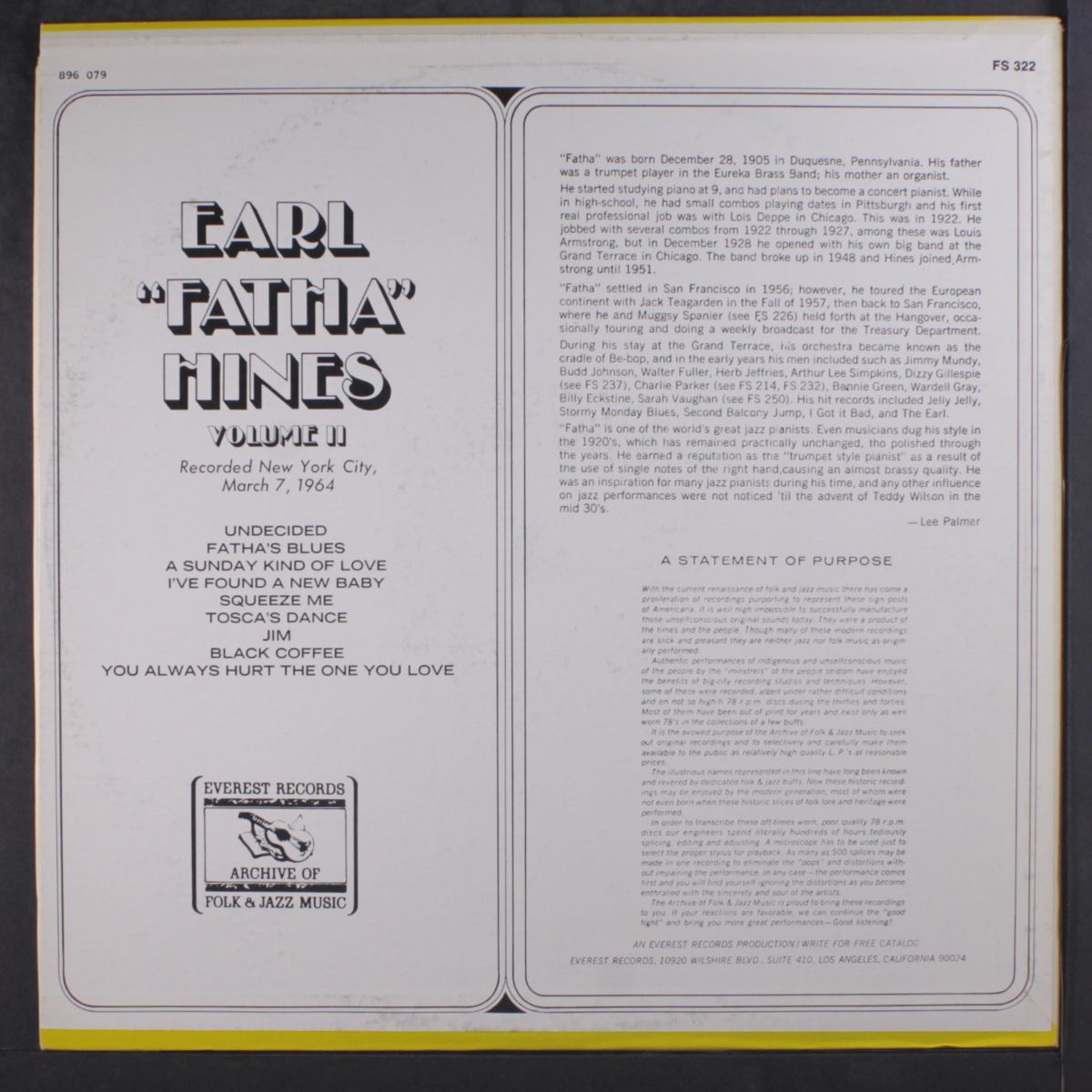 vol. 2 by EARL 'FATHA' HINES