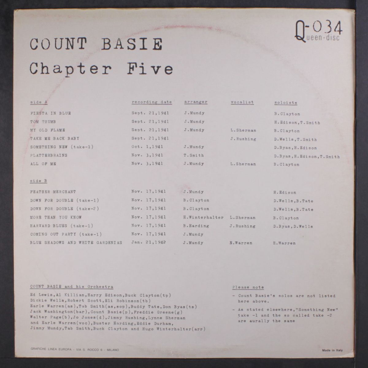 chapter five by COUNT BASIE