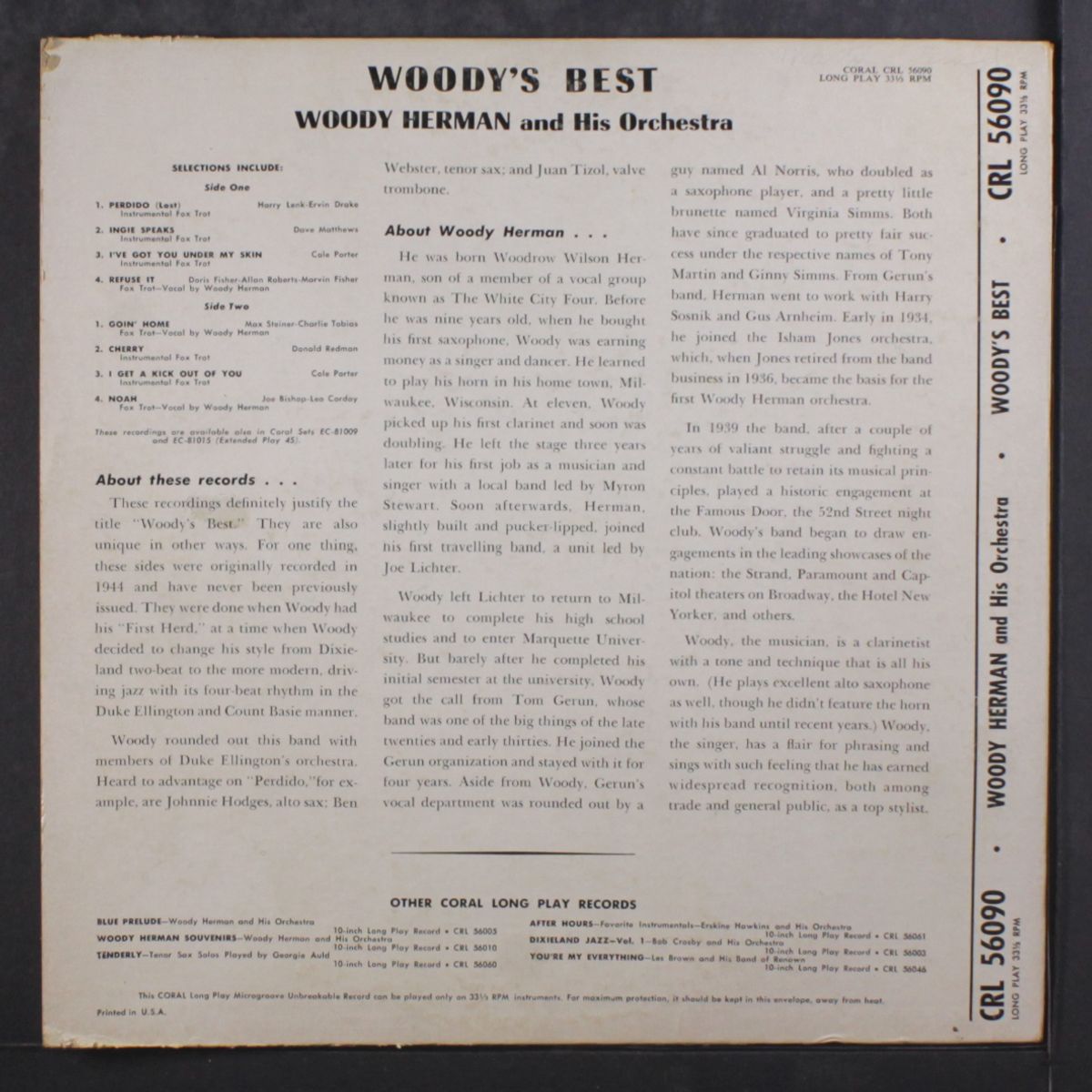 woody's best by WOODY HERMAN