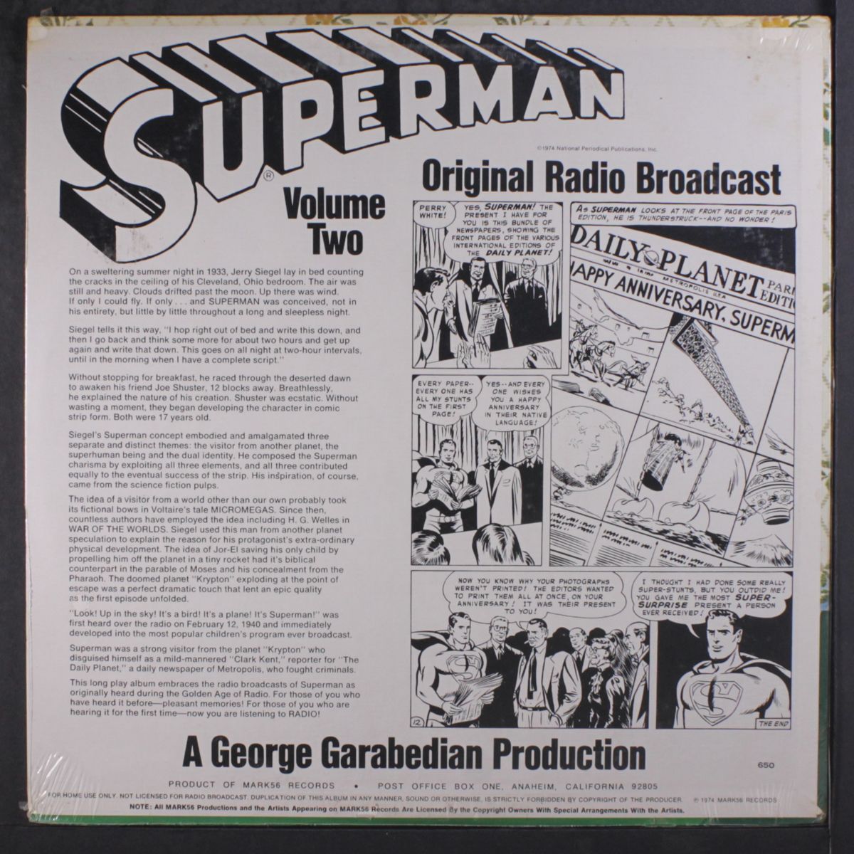 superman, vol. 2 by ORIGINAL RADIO BROADCAST
