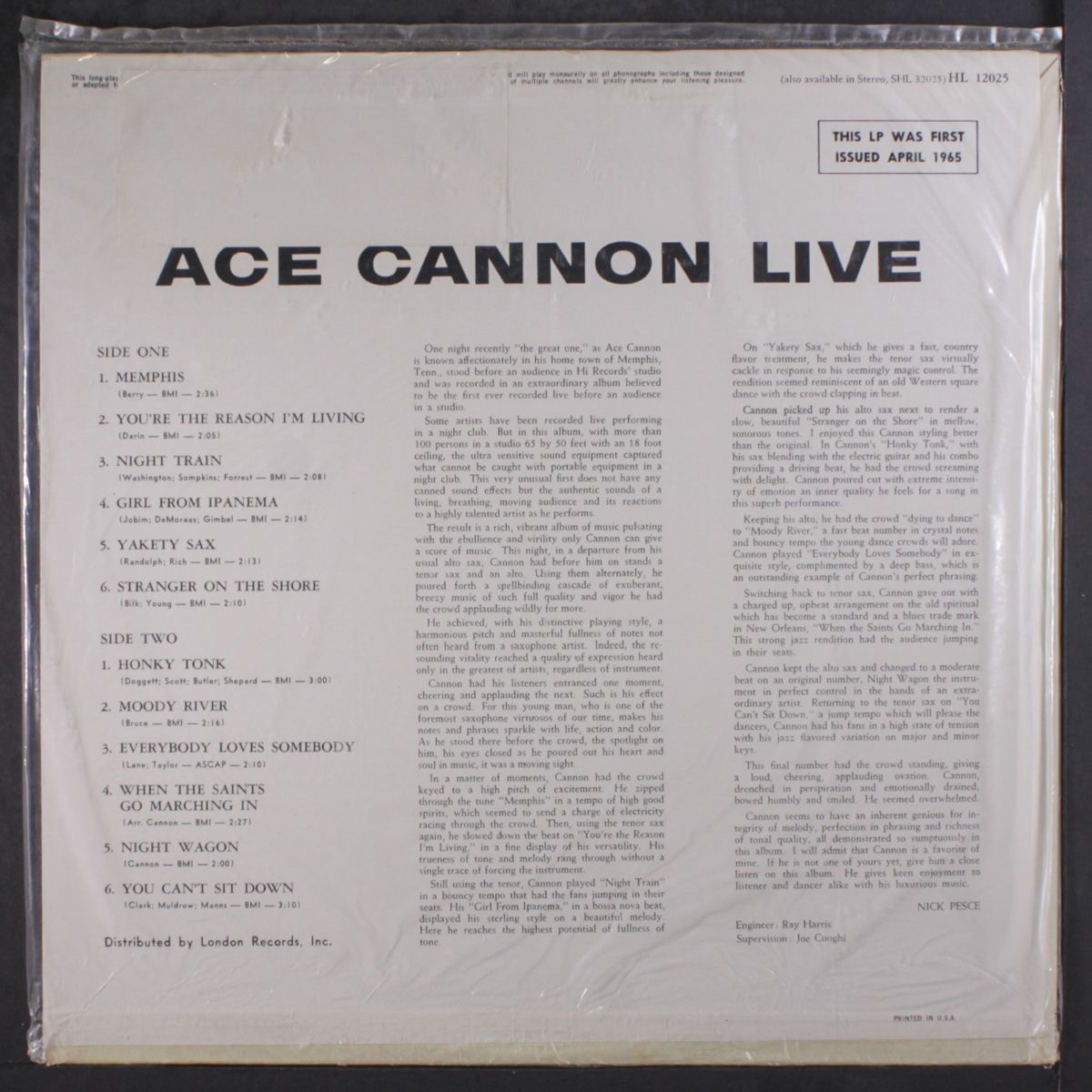 live by ACE CANNON