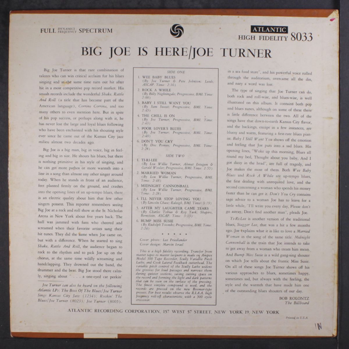 big joe is here by JOE TURNER