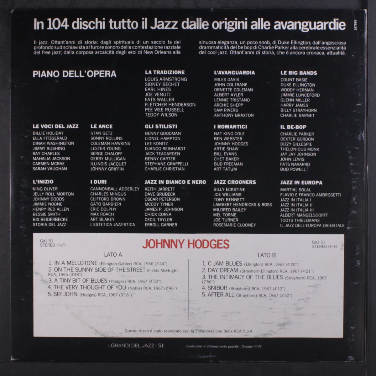 i grandi del jazz by JOHNNY HODGES